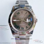 Noob Factory 904L Rolex Datejust 41mm Oyster Men's Watch - Rhodium Dial Copy 3255 Automatic